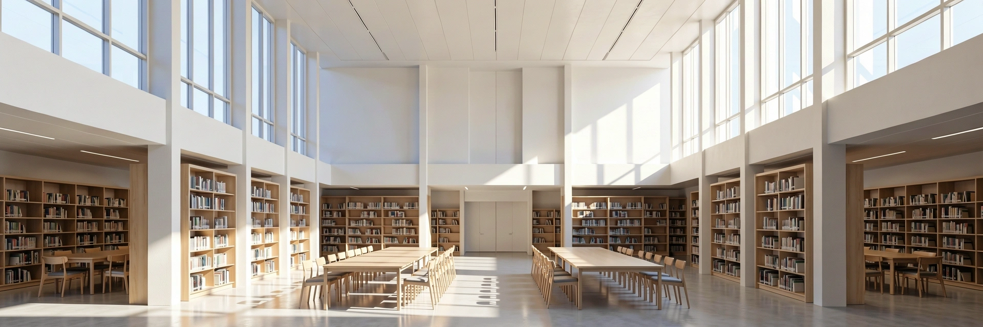 Modern university architectural interior